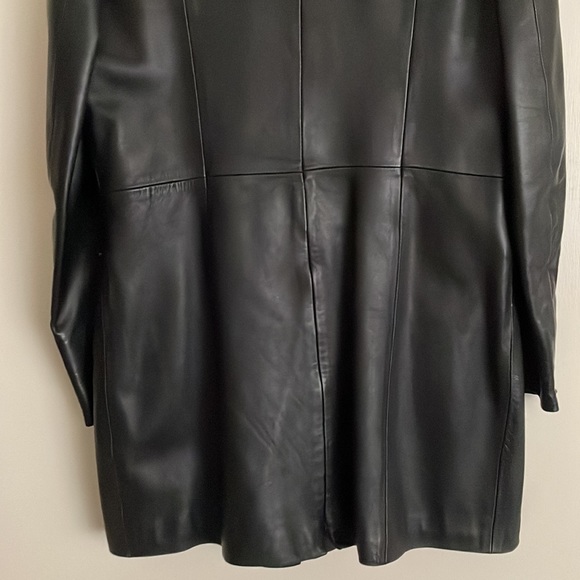 Black genuine leather jacket, size M - Picture 5 of 9